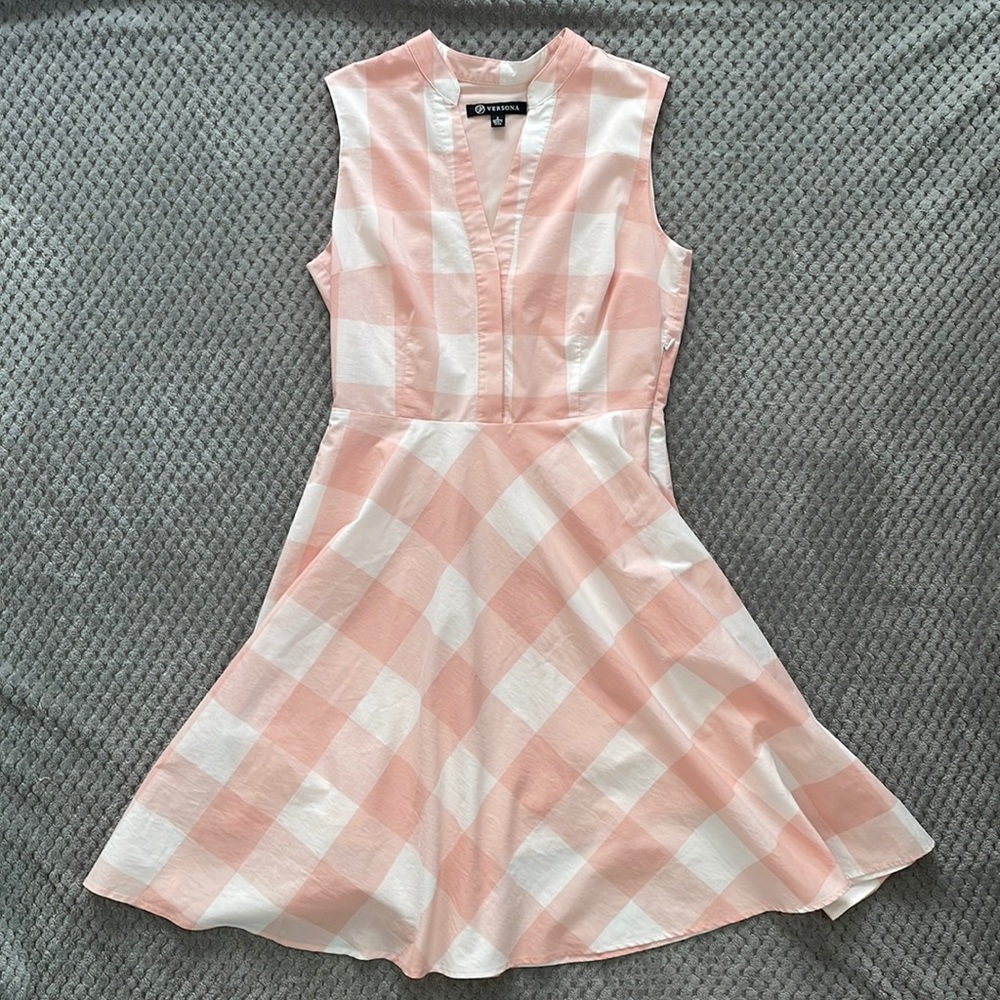 Pink plaid dress